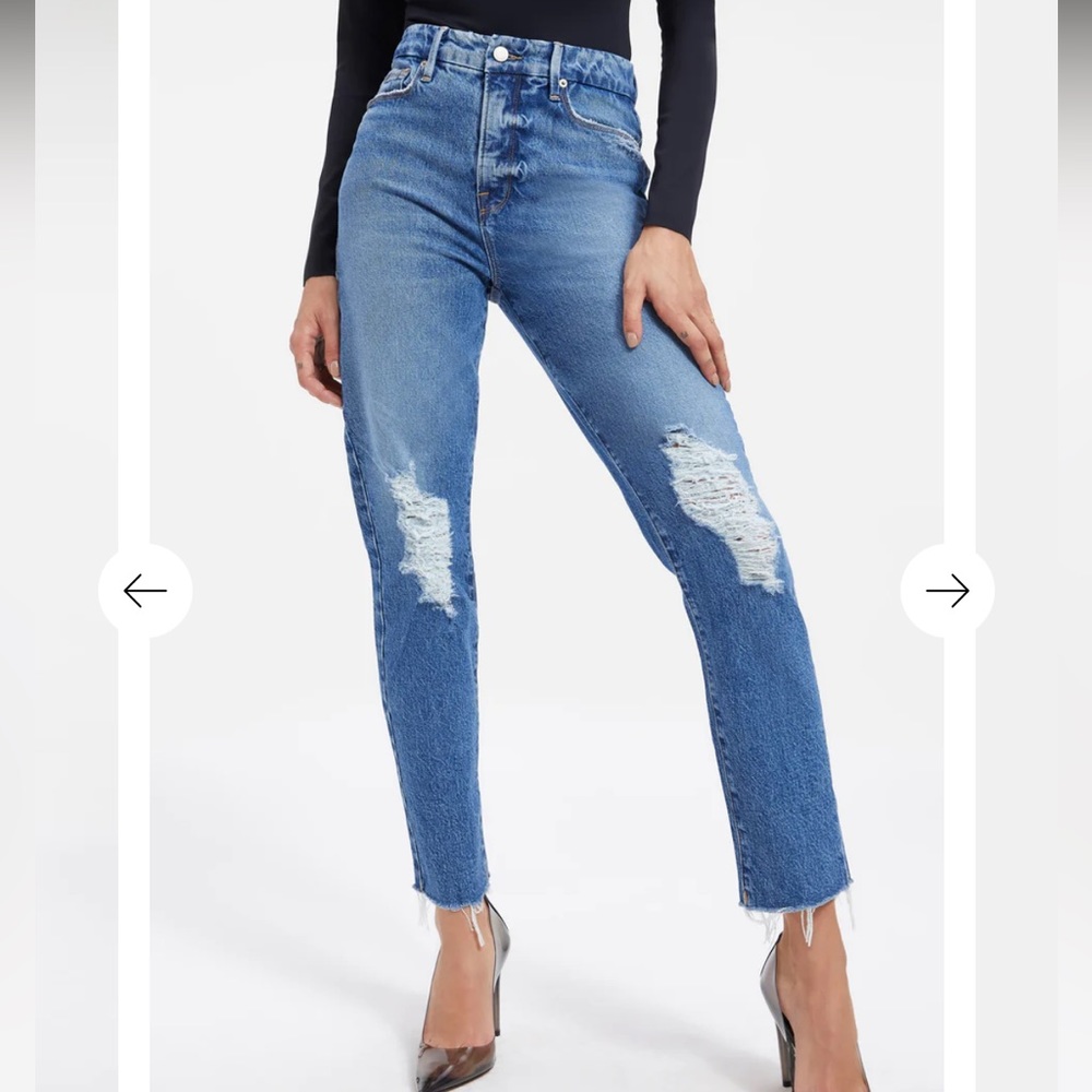 Good American The Weekender Jeans in Great Condition